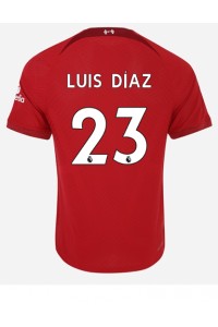 Liverpool Luis Diaz #23 Voetbaltruitje Thuis tenue 2022-23 Korte Mouw